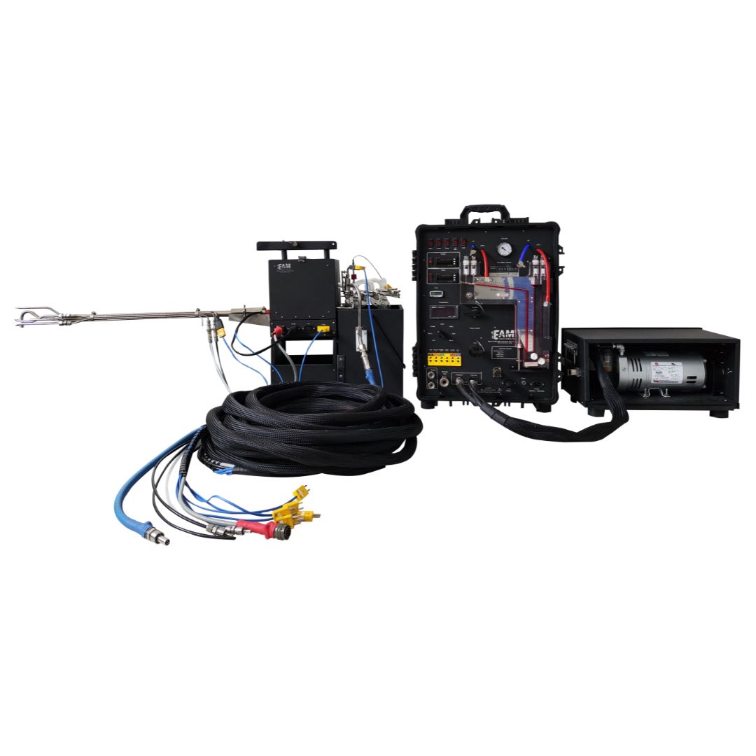 Set Isokinetik lengkap US EPA Method 5 — probe, console, umbilical, dan vacuum pump